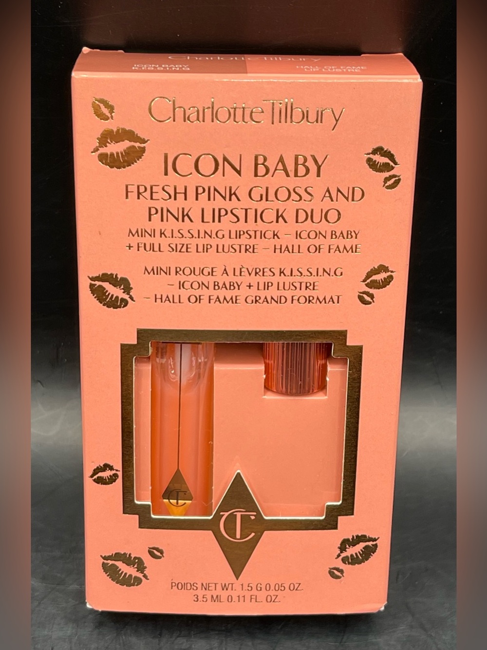Charlotte Tilbury Icon Baby Fresh Pink Gloss and Pink Lipstick Duo